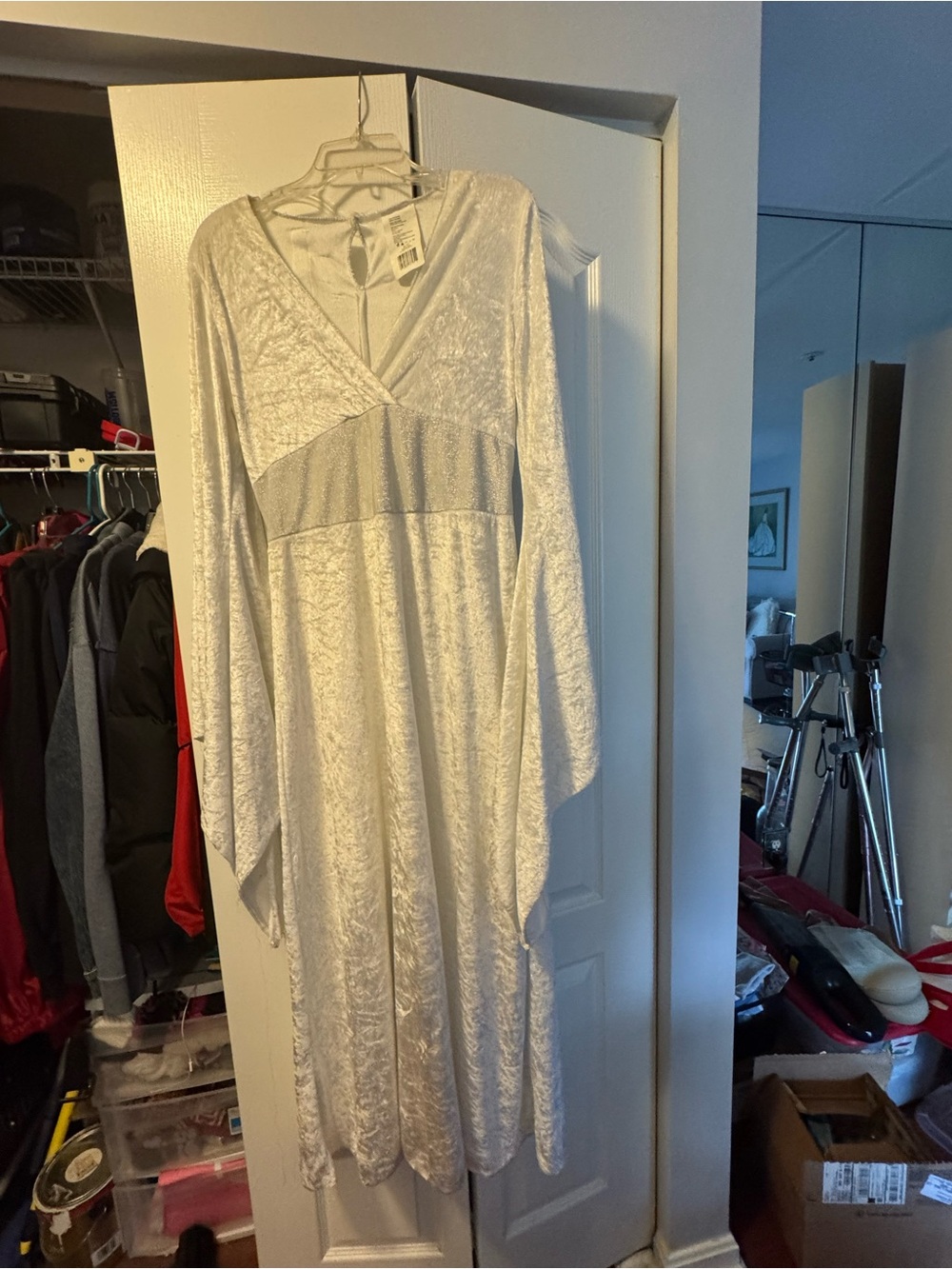 Women’s White Long Sleeve Angel Costume